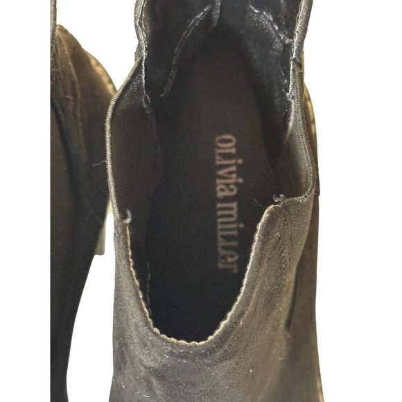 Olivia Miller Black Platform Chelsea Ankle Booties - Picture 3 of 12